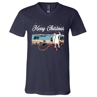 Cousin Eddie, Shitter Was Full Premium V-Neck T-Shirt