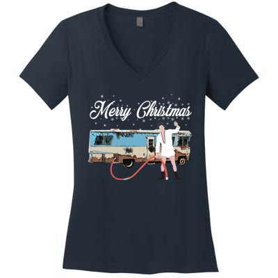 Cousin Eddie, Shitter Was Full Premium Women's V-Neck T-Shirt