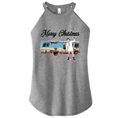 Cousin Eddie, Shitter Was Full Premium Women's Perfect Tri Rocker Tank