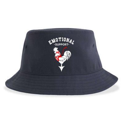 Chicken Emotional Support Cock Sustainable Bucket Hat