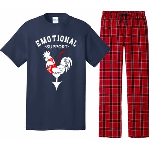 Chicken Emotional Support Cock Pajama Set