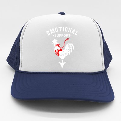 Chicken Emotional Support Cock Trucker Hat