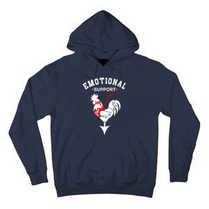 Chicken Emotional Support Cock Tall Hoodie