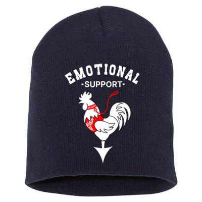 Chicken Emotional Support Cock Short Acrylic Beanie