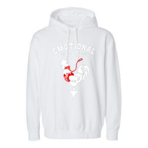 Chicken Emotional Support Cock Garment-Dyed Fleece Hoodie