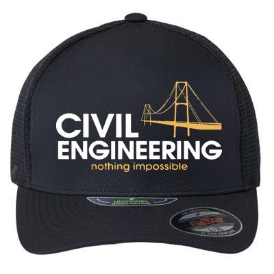Civil Engineer Shirts Truss Structural Engineering Idea Flexfit Unipanel Trucker Cap
