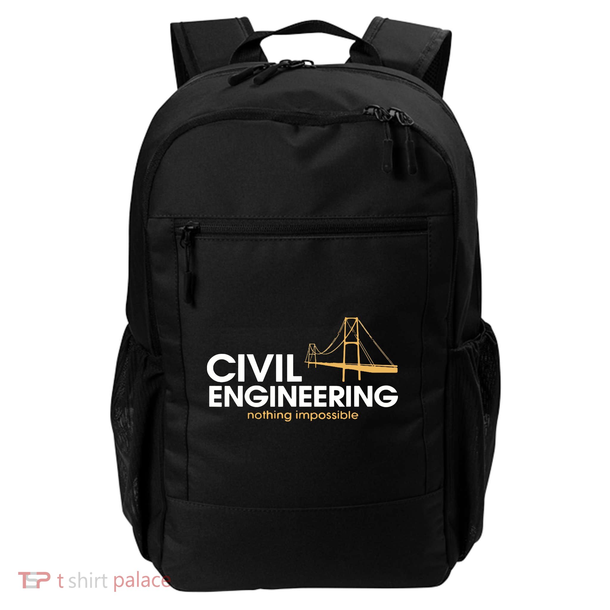Civil Engineer Shirts Truss Structural Engineering Idea Daily Commute Backpack