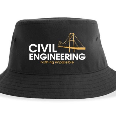 Civil Engineer Shirts Truss Structural Engineering Idea Sustainable Bucket Hat