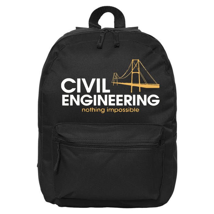 Civil Engineer Shirts Truss Structural Engineering Idea 16 in Basic Backpack