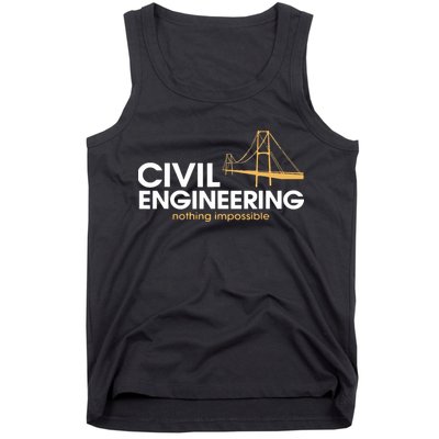 Civil Engineer Shirts Truss Structural Engineering Idea Tank Top