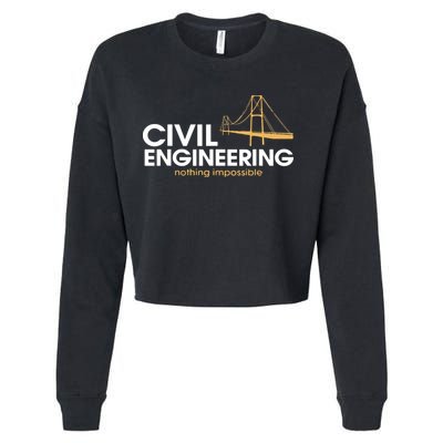 Civil Engineer Shirts Truss Structural Engineering Idea Cropped Pullover Crew