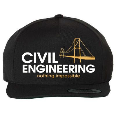 Civil Engineer Shirts Truss Structural Engineering Idea Wool Snapback Cap