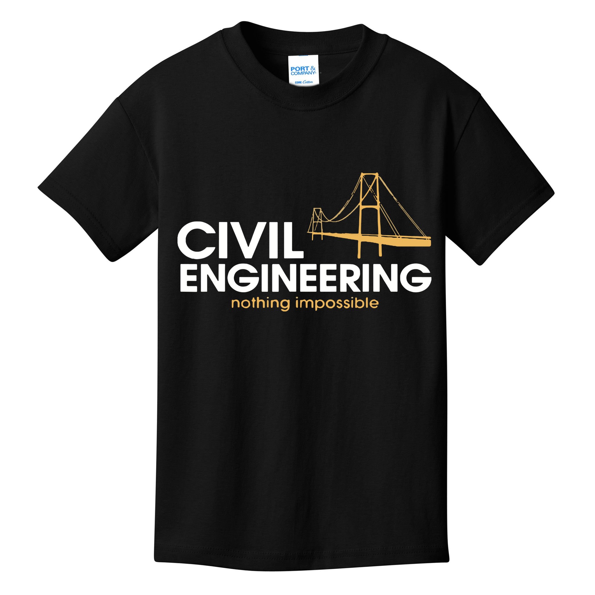 Civil Engineer Shirts Truss Structural Engineering Idea Kids T-Shirt