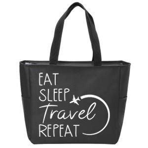 Camping Eat Sleep Travel Repeat | Camping Lovers Gift Zip Tote Bag