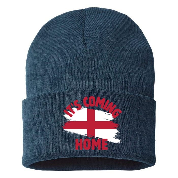 Cool England Soccer Team It’S Coming Home Sustainable Knit Beanie