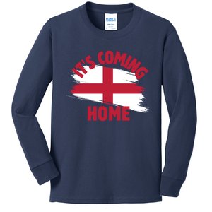 Cool England Soccer Team It’S Coming Home Kids Long Sleeve Shirt