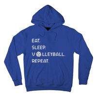 Cute Eat Sleep Volleyball Repeat Volleyball Game Design Gift Hoodie