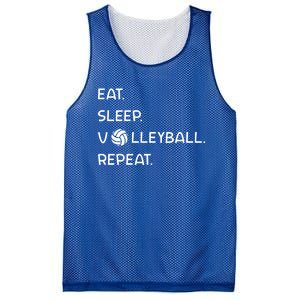 Cute Eat Sleep Volleyball Repeat Volleyball Game Design Gift Mesh Reversible Basketball Jersey Tank