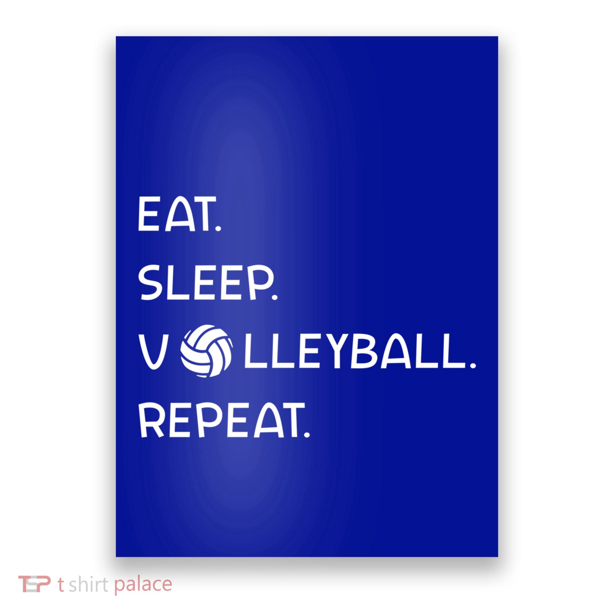 Cute Eat Sleep Volleyball Repeat Volleyball Game Design Gift Poster