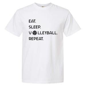 Cute Eat Sleep Volleyball Repeat Volleyball Game Design Gift Garment-Dyed Heavyweight T-Shirt