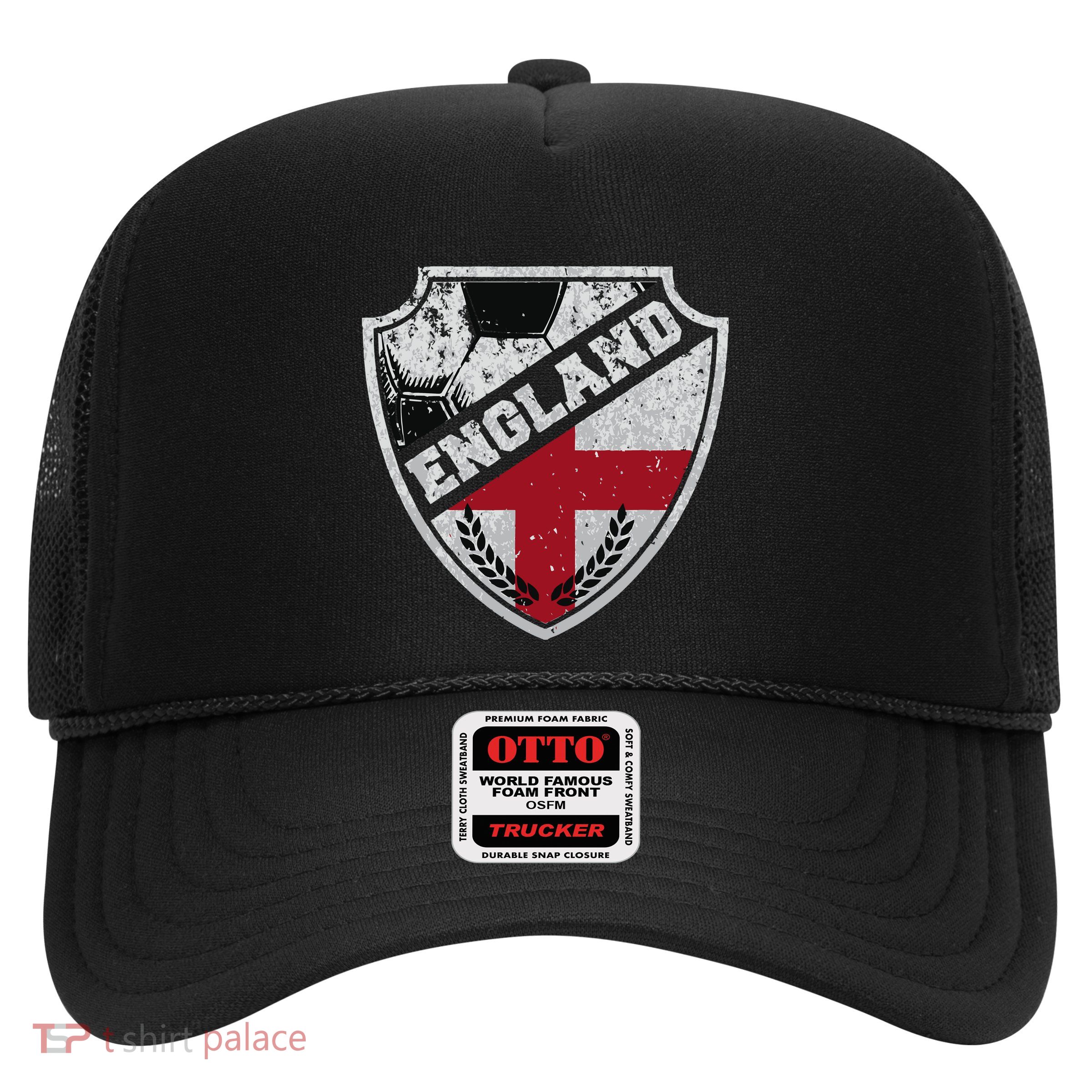 Cool England Soccer Shield Trucker Hat