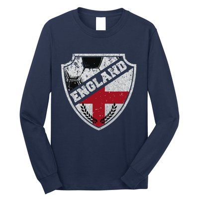 Cool England Soccer Shield Long Sleeve Shirt
