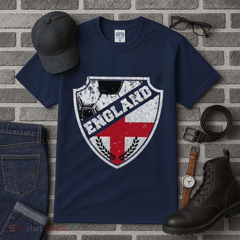Cool England Soccer Shield Tall T-Shirt