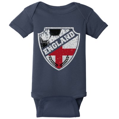 Cool England Soccer Shield Baby Bodysuit