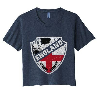 Cool England Soccer Shield Crop Top