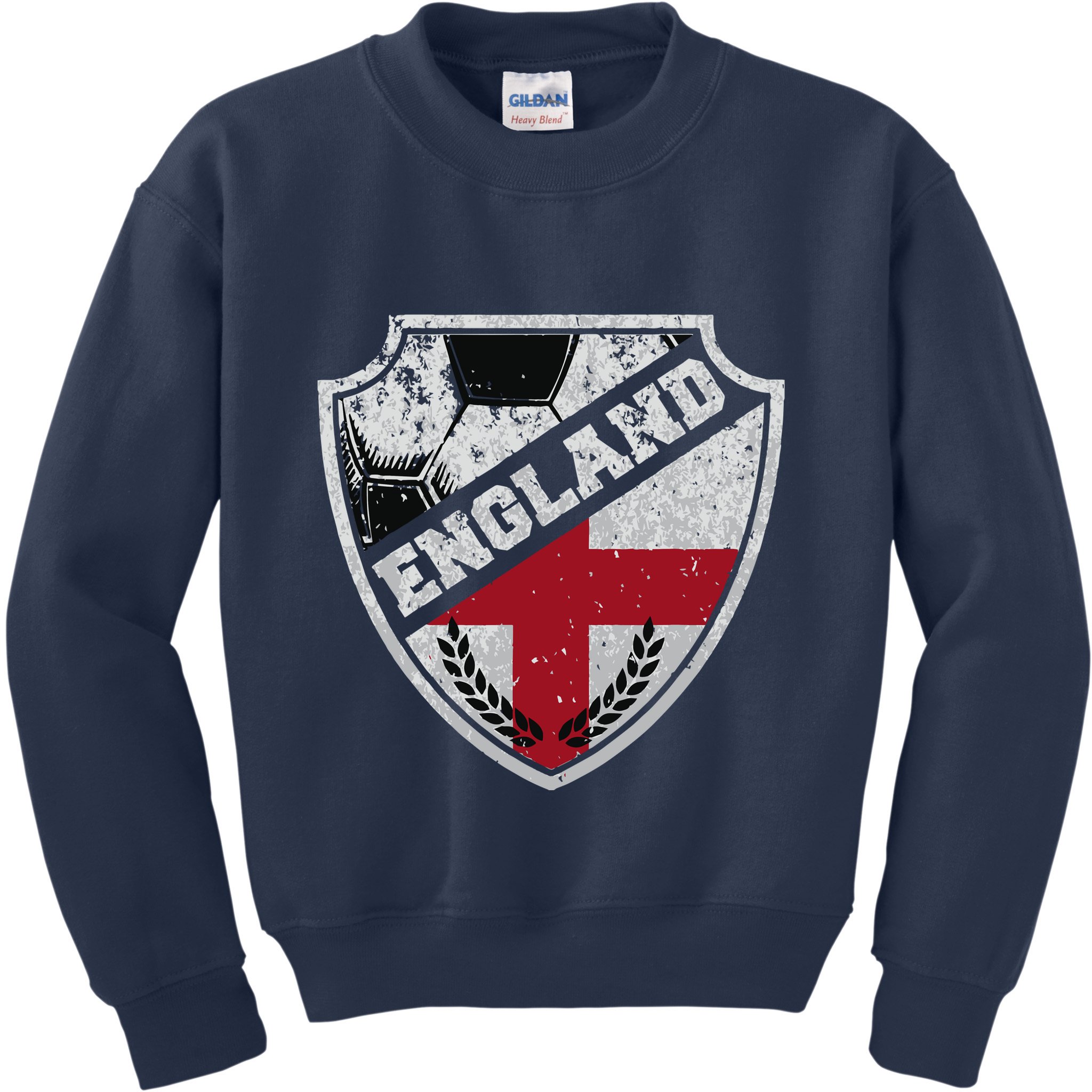 Cool England Soccer Shield Kids Sweatshirt