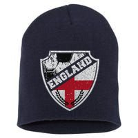 Cool England Soccer Shield Short Acrylic Beanie