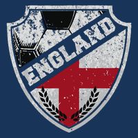 Cool England Soccer Shield Short Acrylic Beanie