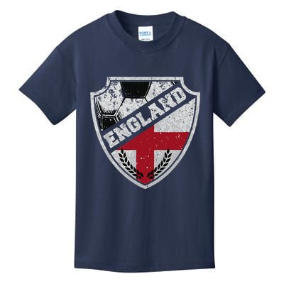 Cool England Soccer Shield Kids T-Shirt