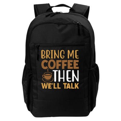 Coffee Enthusiast Slogan Daily Commute Backpack