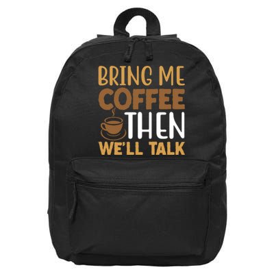 Coffee Enthusiast Slogan 16 in Basic Backpack