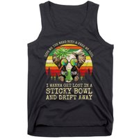 Cool Elephant Smoking Weed Bong Marijuana Cannabis Stoner Tank Top