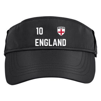 Cool England Soccer Jersey 10 Adult Drive Performance Visor