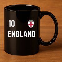 Cool England Soccer Jersey 10 11oz C Handle Ceramic Mug