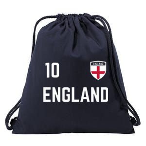 Cool England Soccer Jersey 10 Drawstring Bag