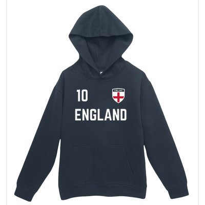 Cool England Soccer Jersey 10 Urban Pullover Hoodie