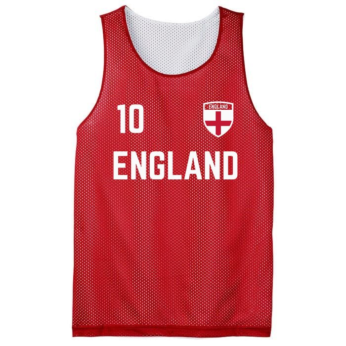 Cool England Soccer Jersey 10 Mesh Reversible Basketball Jersey Tank