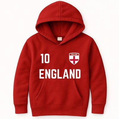 Cool England Soccer Jersey 10 Kids Hoodie