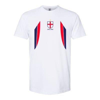 Cool England Soccer Jersey Softstyle CVC T-Shirt