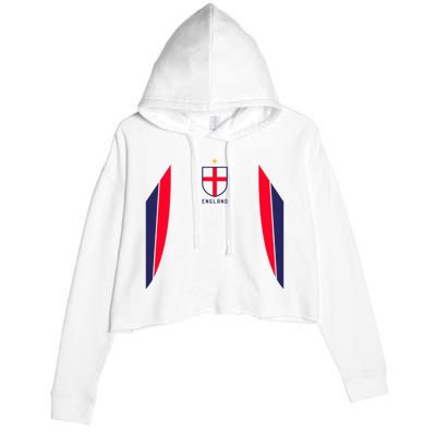 Cool England Soccer Jersey Crop Fleece Hoodie