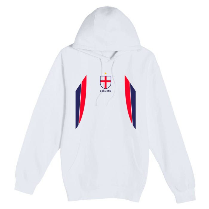 Cool England Soccer Jersey Premium Pullover Hoodie