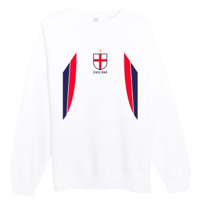 Cool England Soccer Jersey Premium Crewneck Sweatshirt