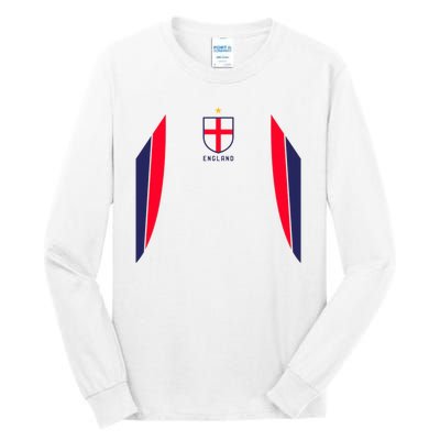 Cool England Soccer Jersey Tall Long Sleeve T-Shirt