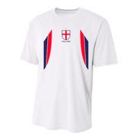 Cool England Soccer Jersey Performance Sprint T-Shirt