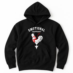 Chicken Emotional Support Cock Hoodie