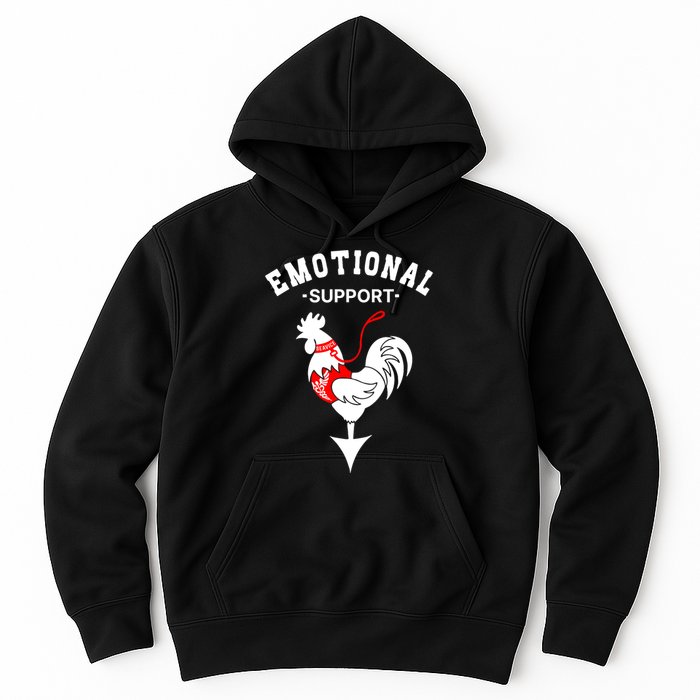 Chicken Emotional Support Cock Hoodie